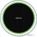 Zoomster Replacement Jumping Mat, Fits 15 ft Round Trampoline Frame with 96 V-Hooks, Using 7" Springs 160" Premium Trampoline Mat (Spring not Included)