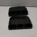 2PCS Seat Wedge Cup Holder for Car, Seat Gap Filler Cup Organizer Storage Box with Coaster(Black)