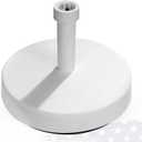 FRUITEAM 49lb Capacity Fillable Umbrella Base, Sand/Stone Filled Heavy-Duty Patio Umbrella Stand Outdoor Weight Base for Garden, Lawn, Deck, Poolside, White