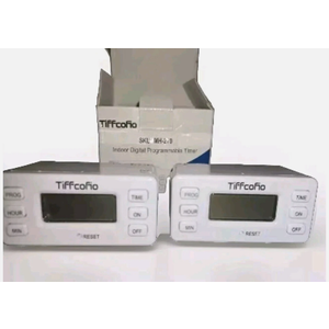 TiFFCOFiO Indoor 15A/1875W Digital Light Programmable Outlet Timer 2 Prong Plug