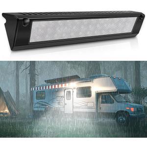 SKTYANTS 13" Exterior LED Flood Lighting Fixture, led rv Light Exterior Lights, 6000K Super Bright, 12V/24V DC, High Lumen Output Low Current Draw, IP 67 Waterproof for RV Boat
