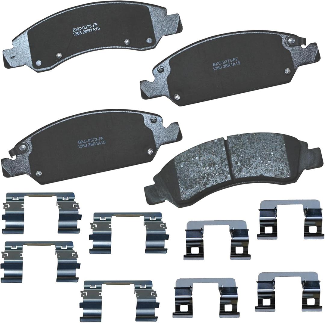 Bendix Premium SBC1363 Ceramic Front Brake Pads for Cadillac Escalade, ESV, EXT, XTS, Chevrolet Avalanche, Cheyenne, Express 1500,Silverado Classic, LD, Suburban, Tahoe, GMC Savana Sierra, Limited, Yukon, XL 