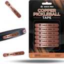 Copper Pickleball Paddle Weights 1g Precision Strips, Pickleball Weights for Paddles, Pickleball Tungsten Tape & Lead Tape Alternative for Paddle Balance, Sweet Spot Control (Lead-Free)