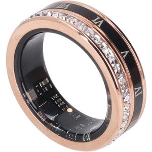 Smart Ring,Water Proof Fitness Ti Steel Roman Numerals Smart Ring Health Tracker,Smart Ring Health Tracker Men (8)