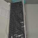 Wireless Keyboard and Mouse Combo for Windows, 2.4G Full-Sized External Cordless Computer Keyboard Mouse Combo for Laptop PC Desktop Chrome Mac, Number Pad 1600 DPI Silent Mouse USB Receiver (Black)