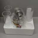 Wall Sconces Set of Two, Hardwired Brushed Nickel Bathroom Sconces Wall Lighting with Clear Glass, Modern Sconces Wall Decor Set of 2 Bathroom Light Fixtures for Mirror Hallway (Bulbs Not Included)