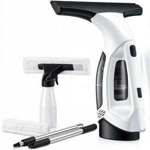 Window Vacuum Squeegee Cordless, Electric Window Cleaner Tool with 2000Pa Suction, 2200mAh Rechargeable Battery, 150mL Detachable Tank, 11-Inch Blade for Windows, Shower Doors, Mirrors