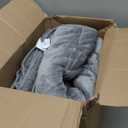 Wemore Sherpa Fleece Weighted Blanket for Adult, 12 lbs Dual Sided Cozy Fluffy Heavy Blanket, Ultra Fuzzy Throw Blanket with Soft Plush Flannel Top, 48 x 72 inches, Grey on Both Sides