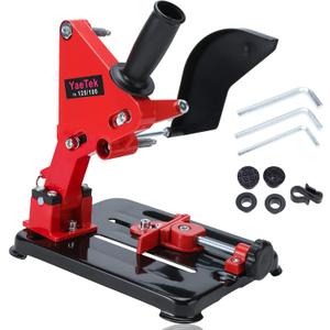 Angle Grinder Stand Grinder Holder Cutter Support Cast Iron Base for 100mm - 125mm Angle Mill (4"-5") Red Color