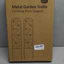 SUNNYPARK Set of 2 Hummingbird Metal Garden Trellis for Climbing Plants, Decorative Vegetables Flowers Vine Trellis for Outdoor Patio 60'' H x 11'' W