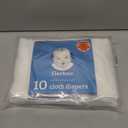 Gerber Unisex Baby Boys Girls Birdseye Prefold Cloth Diapers Multipack White 3-Ply 10 Pack