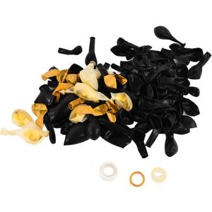 Balloon Garland Kit Black Gold Latex Balloons Wedding Birthday Party Decoration DIY Balloon Arch Kit Matte Balloons 117PCS