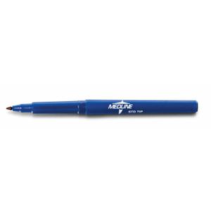Medline Regular Tip Surgical Skin Markers with Ruler and Labels, Sterile (Pack of 50)