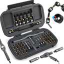 46 in 1 Magnetic Ratchet Screwdriver Set, Multi-Bit Screwdriver Kit, Nut Driver Set, Detachable Ratchet Handle with Storage Case, Repair Tool Kit for Furniture, Computer, Bicycle