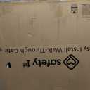 Safety 1st Easy Install Walk Thru Baby Gate for Doorway With Door, Dog Gates, Fits 29"-38", Easy Install 28" Tall, White