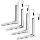 4pcs Over The Door Hanger for Clothes Folding Clothes Drying Rack Folding Hanging Coat Rack Storage Hooks for Indoor Laundry Room Compact Small Space Foldable Portable Clothing Hanger Hook