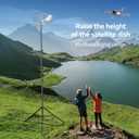 Cisian 13ft Heavy Duty Light Stand Photography Tripod,160inch/4M Light Stand Photography High Sports Tripod with 1/4 Screw for Studio LED Light,DSLR Camera,Sports Camera Professional