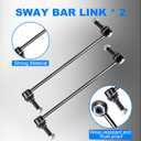 Sway Bar Link Front 2 Pcs, Front Sway Bar Links K750616 K750617, Stabilizer Bar Link for 2011-2018 Explorer, 2013-2018 Police Interceptor Utility (K750616 K750617)