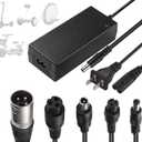 42V 2A Electric Scooter Charger 6 in1 Plugs Universal,for 36V Electric Scooter Ebike Lithium Batteryfor Jetson,Razor,Swagtron,Bird,Gotrax,Segway