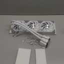 PF 360 CPU Water AIO Cooler Liquid Cooling|5.5-inch LCD Magnetic Screen|360mm ARGB Infinity Mirror 2000RPM PWM Fan| Lower Noise 30DBA|for Intel LGA1851/1700/1200/115X AMD AM4/AM5-White