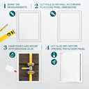 10" x 13" White ABS Plastic Plumbing Access Panel - Wall Access Panel for Drywall - Wire Cover for Wall Covering Panels - Electricity, Heating Alarm, Bathroom Ceiling Or Wall Hole Cover