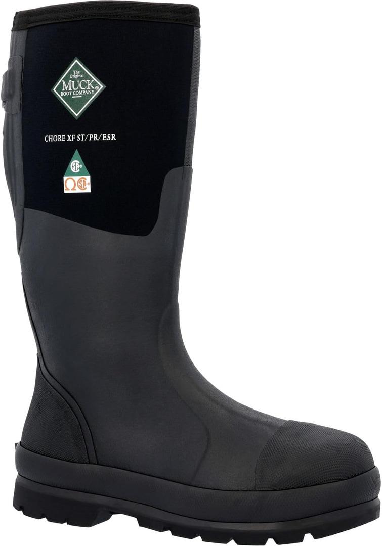 MUCK Men's Chore Xf Steel Toe Industrial Boot (10, Black)