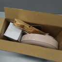 bUCLA 150PCS Pink Plastic Plates - Pink and Gold Disposable Include 25 Each (Dinner & Dessert) Plates, 25 Knives, 25 Forks, 25 Spoons and 25 Cups, Ideal for Party, Wedding & Mother's Day