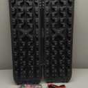 X-BULL New Recovery Traction Tracks Sand Mud Snow Track Tire Ladder 4WD (Black,3gen) (Bag+Hardware+Tracks)