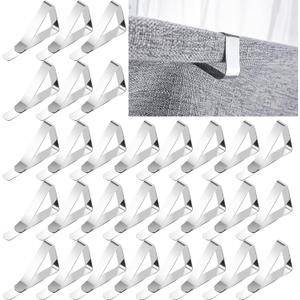 60pcs Tablecloth Clips,Heavy Duty Picnic Table Clips, Stainless Steel Table Cloth Cover Clamps, Table Cloth Holders Ideal for Home Wedding Party Indoor Outdoor Camping Picnic