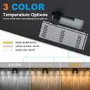SineRise 5-Light Black and Gold Vanity Light with 3 Color Modes (3000K/4000K/6000K), Eye Protection LED Bathroom Light Fixture, Dimmable Modern Wall Light Over Mirror with Clear Glass Shade