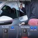 108dB Car Alarm System, Car Anti-Theft Vibration Sensor Alarm & Red Light, Wireless Remote Anti Theft Vehicle Device with Magnetic Install Design for RV, SUV, Truck