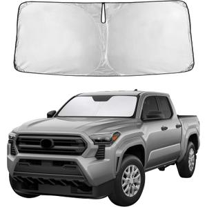 EcoNour Windshield Sunshade Compatible for Toyota Tacoma 2016-2024 2025 2026, SR, SR5, TRD Sport, TRD Off-Road, Limited, TRD Pro Sun Visor for Front Window Sun Shade Cover, UV Blocker, Car Accessories