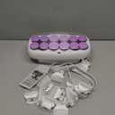 Conair Hot Rollers for Long, Medium & Short Hair, 12 Ceramic Flocked 1-Inch and 1-Inch Heated Hair Rollers with Clips, Hot Curlers for Women, Volume & Curls