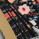 Stair Treads for Wooden Steps,Non-Slip Peel and Stick Stair treads Stair Carpet for Indoor Runner and Pets,Floral Stair Rugs,Soft Washable Staircase 14pcs 29.5 ''x9.5 ''x1.5 ''