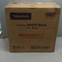 Yaheetech Mid Back PU Leather Armless Desk Office Chair, Modern Vanity Chair with Rolling Wheels, Metal Base Black