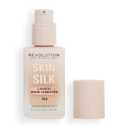 Revolution, Skin Silk Serum Foundation, Light to Medium Coverage, Lightweight & Radiant Finish, Contains Hyaluronic Acid, F8.5 Medium Skin Tones, 0.77 fl oz