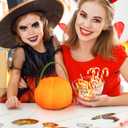 LEDHOLYT Night Light for Kids, Rechargeable LED Pumpkin Cordless Lamp with Control, 7 Colors Dimmable Halloween Lamp for Bedroom Nightstand Camping Decoration Gift (Pumpkin-Yellow)