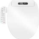 Electric Bidet Toilet Seat with Heated Seat, Warm Air Dryer, Endless Warm Water, Oscillating and Pulsating Spray Wash, Stainless Steel Self-Clean Nozzle, Sense Seat (Round)