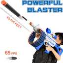 Electric Automatic Toy, JakMean Toy Blaster with 30 Dart Clips and 100 Foam Darts, Outdoor Shooting Games Toys for 6-12 Year Old Boys & Girls Adults, Gifts for Birthday Xmas, Blue