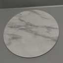 Voga Round White Melamine Serving Platter, 13"x13"x1/2"