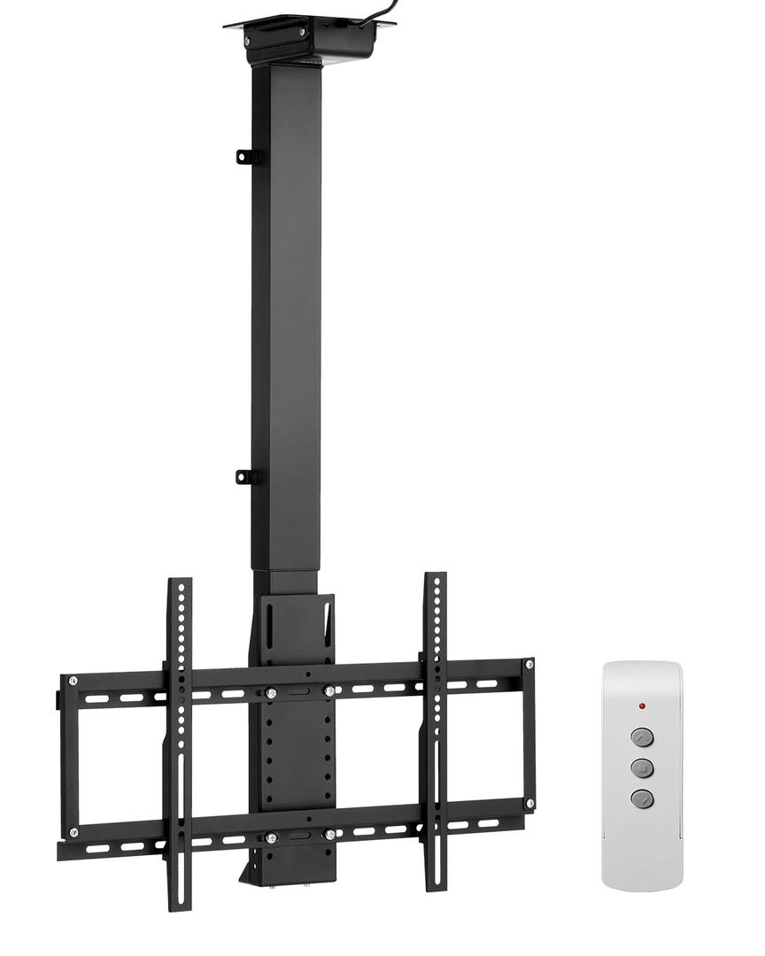 VEVOR Motorized Ceiling TV Mount, TV Wall Mount for 32 to 55 Inch TV, Electric Adjustable Ceiling TV Mount, Motorized Flip Down TV Mount Bracket with Max VESA 24 x 16 in, Fits TVs Up to 120 lbs