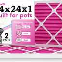 Colorfil 14x24x1 Air Filter (2-Pack) | Made in the USA | Color Changing | Remove Cat and Dog Odor | MERV 8 for Pet Hair Dander and Dust | 13.75"x23.75"x0.75" Exact Size
