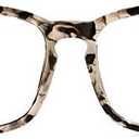 TIJN Blue Light Blocking Glasses for Women Men Clear Frame Square Nerd Eyeglasses Anti Blue Ray Computer Screen Glasses