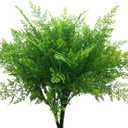 Artificial Shrubs, Persian Fern Leaves Plastic Plants Greenery Grass Simulation Fake Bushes Outdoor Indoor Home Garden Verandah Parterre Table Centerpieces Arrangements Decoration 4 pcs