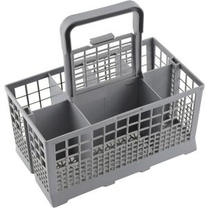 Cenipar Dishwasher Cutlery Basket(9.6" x 5"x 4.8") Universal Silverware Basket Compatible with G-E Whirl-pool Sam-sung, May-tag Kitchen-Aid Ken-more Dishwasher, Grey