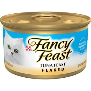 Purina Fancy Feast Wet Cat Food Flaked Tuna Feast - (Pack of 24) 3 oz. Cans Purina Fancy Feast Wet Cat Food Flaked Tuna Feast - (Pack of 24) 3 oz. Cans