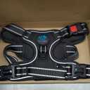 PHOEPET No Pull Dog Harness Medium Reflective Front Clip Vest with Handle,Adjustable 2 Metal Rings 3 Buckles,[Easy to Put on & Take Off](M, Pink)