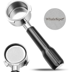54mm Bottomless Portafilter & Puck Screen, 3-Ear Stainless Head, Compatible with Breville Barista Pro, Bambino Plus, Barista Express Impress, Infuser, Barista Touch, Duo-Temp Pro & Bambino