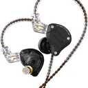KZ Acoustics ZS10 Pro in-Ear Earphones Black 3 5 mm