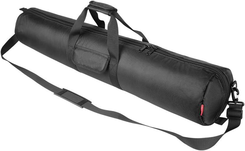 HEMMOTOP Tripod Carrying Case, 39x7in All Sides Thick Padded Tripod Bag with Shoulder Strap and Handle, Heavy Duty Light Stand Bag with Two Zippered Pockets for Pool Cue, Speaker Stand -R10018